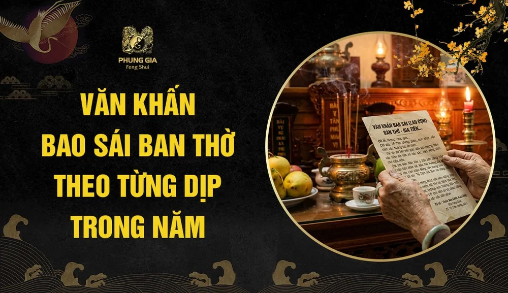 Văn khấn bao sái ban thờ theo trình tự và lưu ý theo các dịp