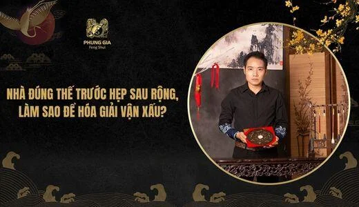 Nhà đúng thế trước hẹp sau rộng, làm sao để hóa giải vận xấu?