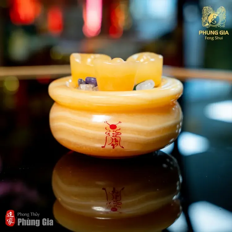 Bát tụ bảo ngọc Hoàng Long