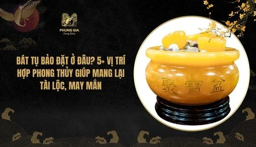 Bát Tụ Bảo đặt ở đâu? 5+ Vị trí hợp phong thủy giúp mang lại tài lộc, may mắn