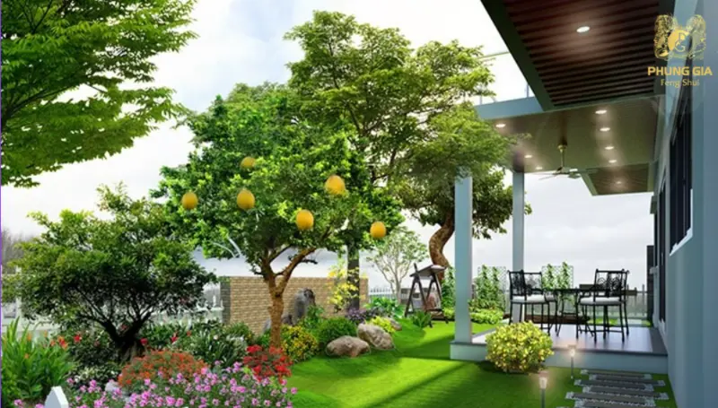Cây xanh góp phần tăng sinh khí cho ngôi nhà