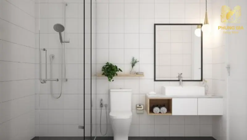  bồn cầu không nên nhìn ra các khu vực