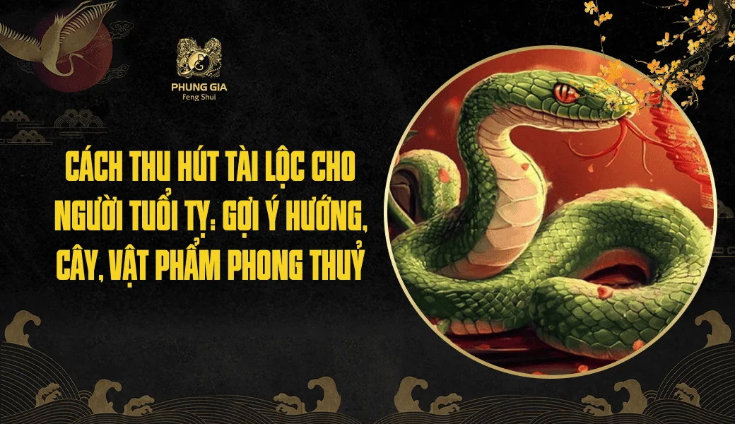 Cách thu hút tài lộc cho người tuổi Tỵ: Gợi ý hướng, cây, vật phẩm phong thuỷ
