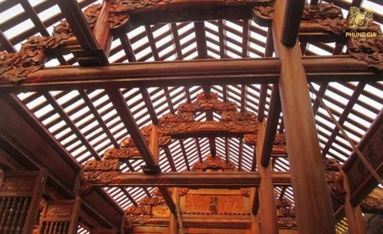 Cấu trúc 3 cột 3 kèo trong nhà gỗ truyền thống