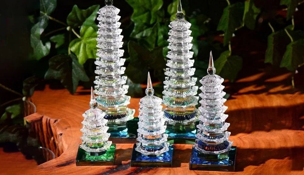 Tháp Văn Xương chất liệu thủy tinh, pha lê