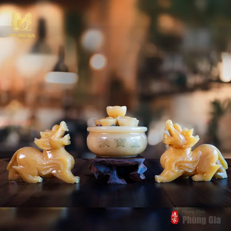 Tỳ Hưu khi an vị đúng nơi sẽ là linh vật giúp chiêu tài, cầu an mạnh mẽ