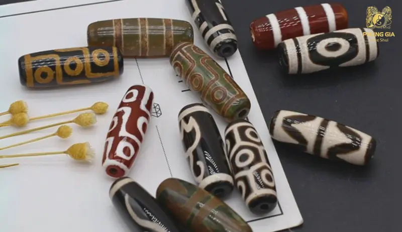 Đá Dzi 4 mắt Tây Tạng