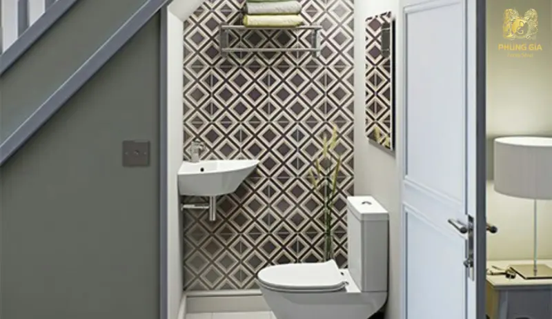 Đặt WC ở góc khuất phía sau