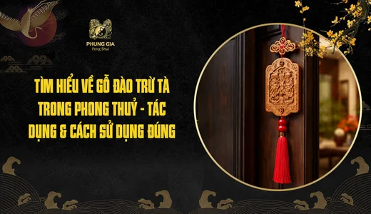 Tìm hiểu về gỗ đào trừ tà trong phong thuỷ | Tác dụng & cách sử dụng đúng