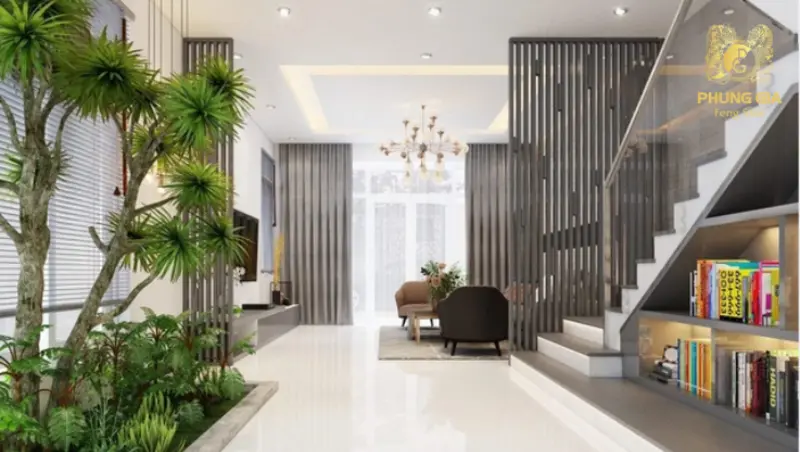 Không gian gọn gàng, thông thoáng tại góc chiêu tài giúp tạo cảm giác hài hòa và thuận lợi cho việc bố trí vật phẩm phong thủy