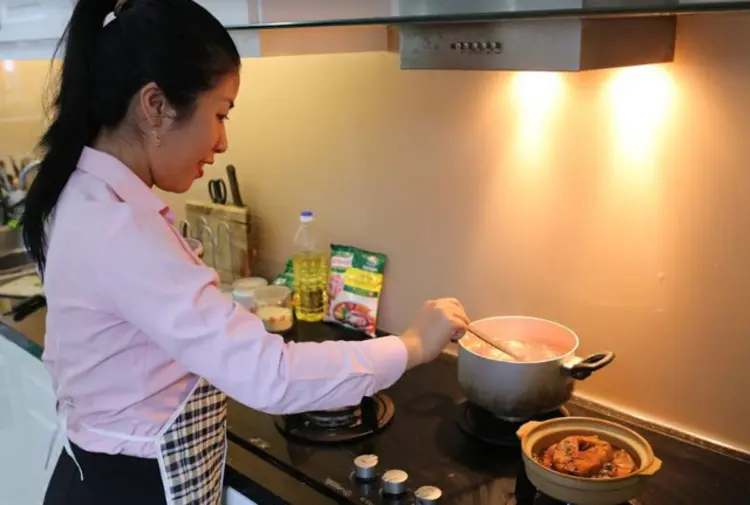 Hướng bếp được xác định dựa theo hướng lưng người nấu