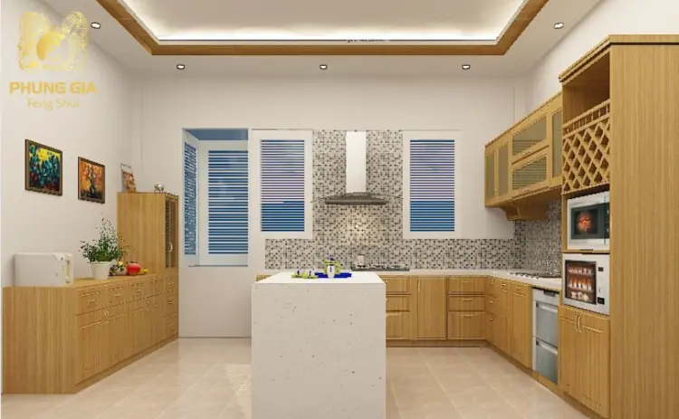 Việc bài trí bếp chuẩn phong thủy giúp mang đến sự thịnh vượng, bình an cho gia đạo
