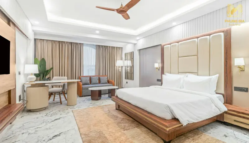 Phòng ngủ đúng hướng giúp người mệnh Mộc được nuôi dưỡng năng lượng, phát triển bền vững và an yên