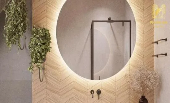 lắp đặt gương để tăng yếu tố hành Kim