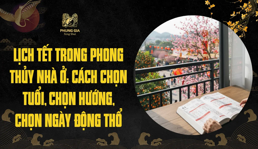 Lịch Tết Trong Phong Thủy Nhà Ở: Cách Chọn Tuổi, Chọn Hướng, Chọn Ngày Động Thổ