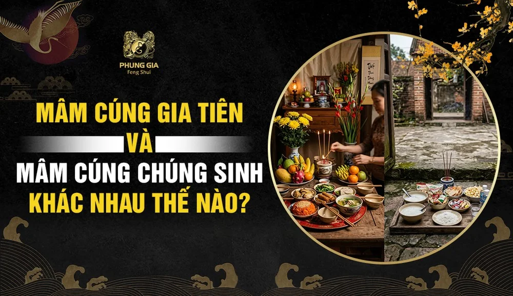 Mâm Cúng Gia Tiên Và Mâm Cúng Chúng Sinh Khác Nhau Thế Nào?