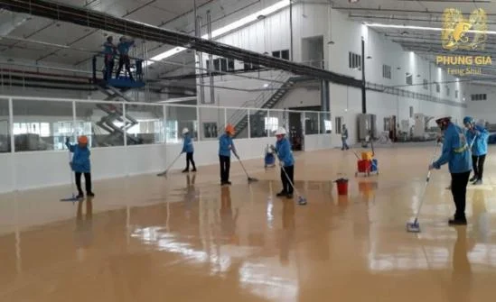 Nhà xưởng cần được vệ sinh sạch sẽ