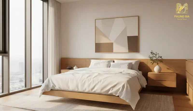 Phòng ngủ đúng hướng giúp người mệnh Kim củng cố nội lực, ổn định tinh thần và gia đạo