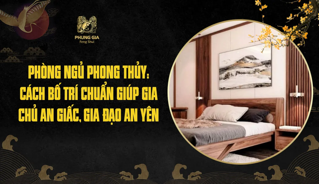 Phòng ngủ phong thủy: Cách bố trí chuẩn giúp gia chủ an giấc, gia đạo an yên