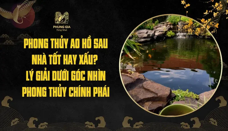 Phong thủy ao hồ sau nhà tốt hay xấu? Lý giải dưới góc nhìn phong thủy chính phái