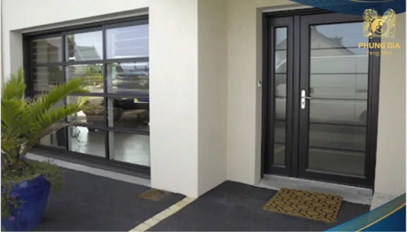 Thiết kế cổng 2 cánh phù hợp với nhiều phong cách nhà