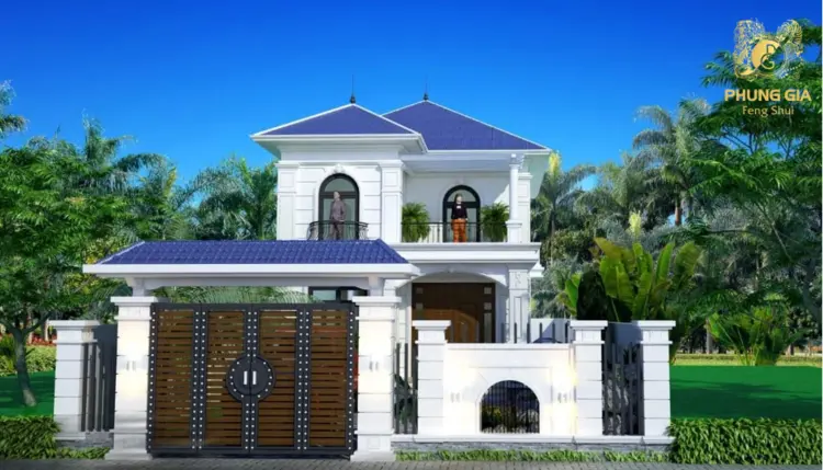 Không chỉ mang yếu tố thẩm mỹ, mái cổng còn là bộ phận quan trọng