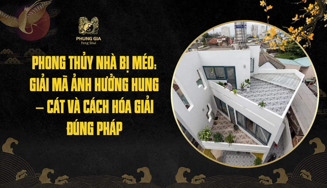 Phong thủy nhà bị méo: Giải mã ảnh hưởng hung - cát và cách hóa giải đúng pháp