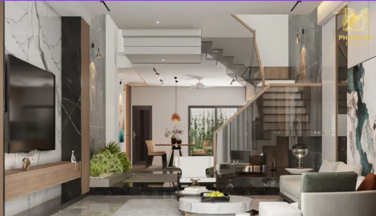 Việc sử dụng các tông màu nhẹ nhàng không chỉ cải thiện phong thủy mà còn giúp ngôi nhà trở nên ấm áp, sinh khí dồi dào và thu hút tài lộc hơn