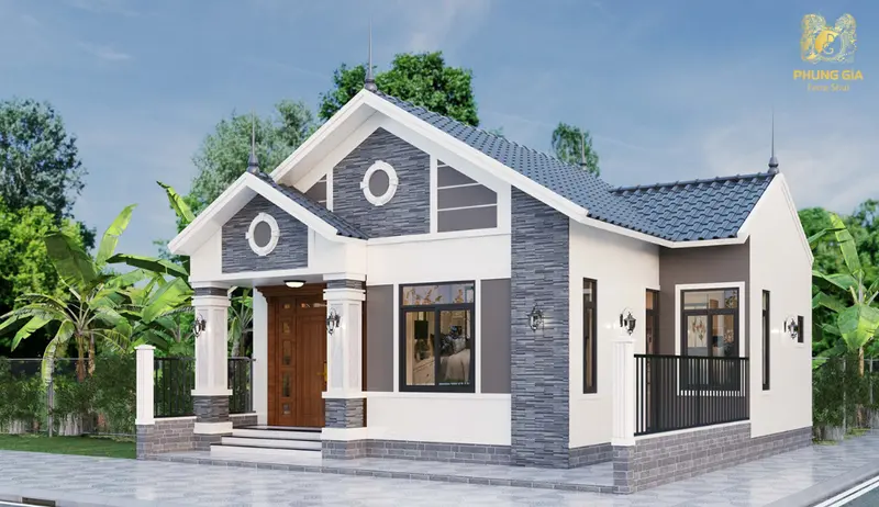 Thiết kế cửa theo thế “hình phễu” giúp đón khí tốt và giữ sinh khí trong nhà, tạo nền tảng cho tài lộc