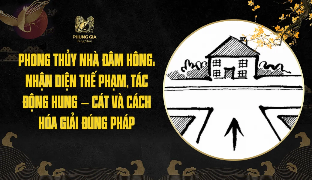 Phong thủy nhà đâm hông: Nhận diện thế phạm, tác động hung - cát và cách hóa giải đúng pháp
