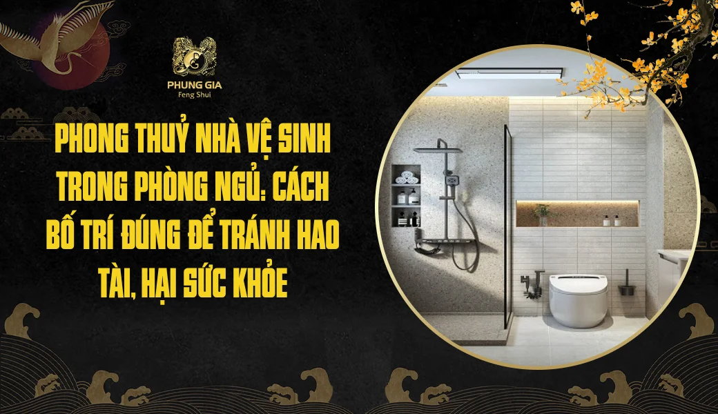 Phong thuỷ nhà vệ sinh trong phòng ngủ: Cách bố trí đúng để tránh hao tài, hại sức khỏe