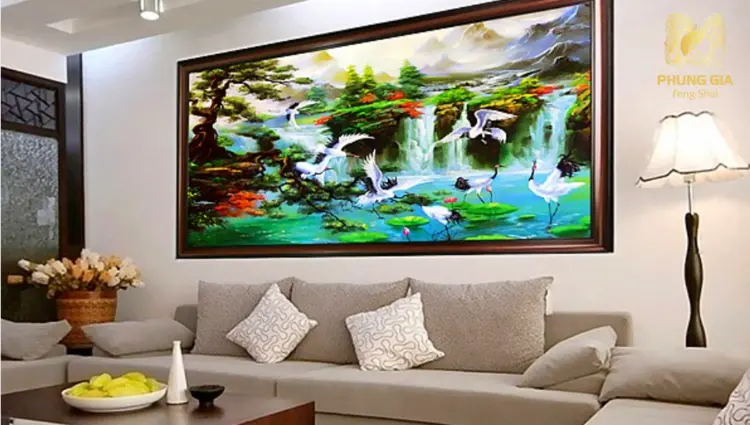 Tranh phong thủy với họa tiết cát tường