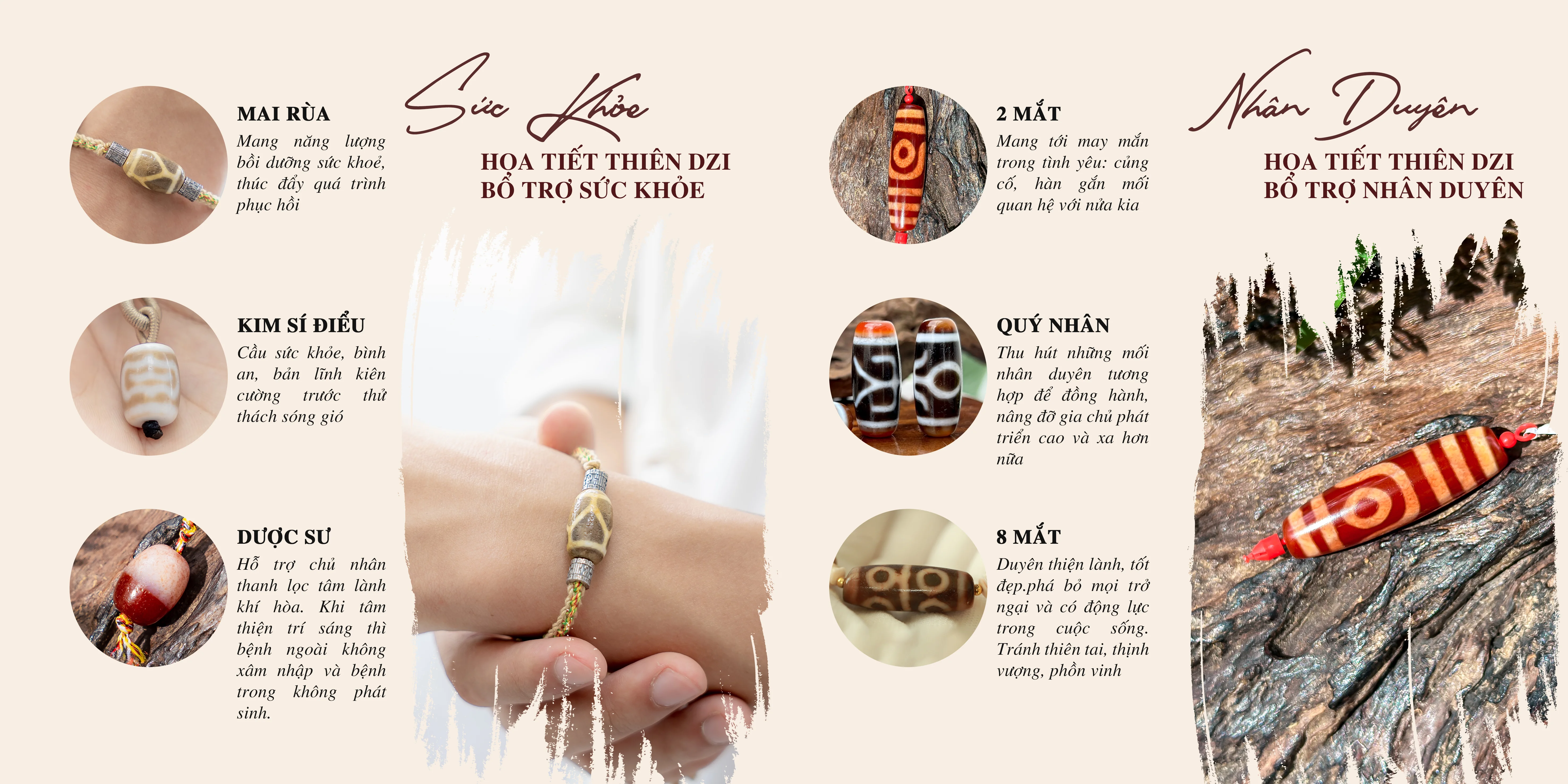 Thiên Dzi bổ trợ sức khỏe và nhân duyên