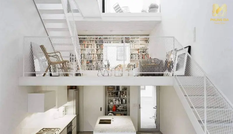  Thiết kế nhà lệch tầng với sàn chênh cao độ