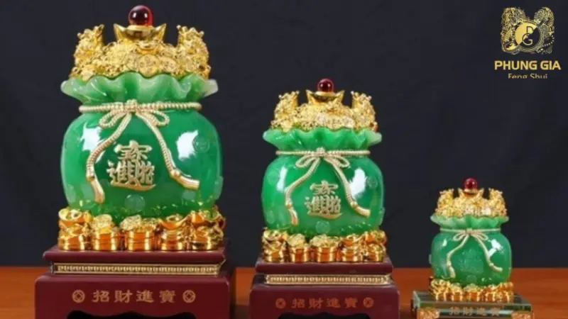  Thỏi vàng và túi tiền kim bảo