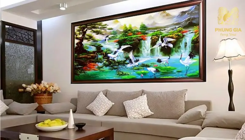 Tranh phong thủy có yếu tố nước