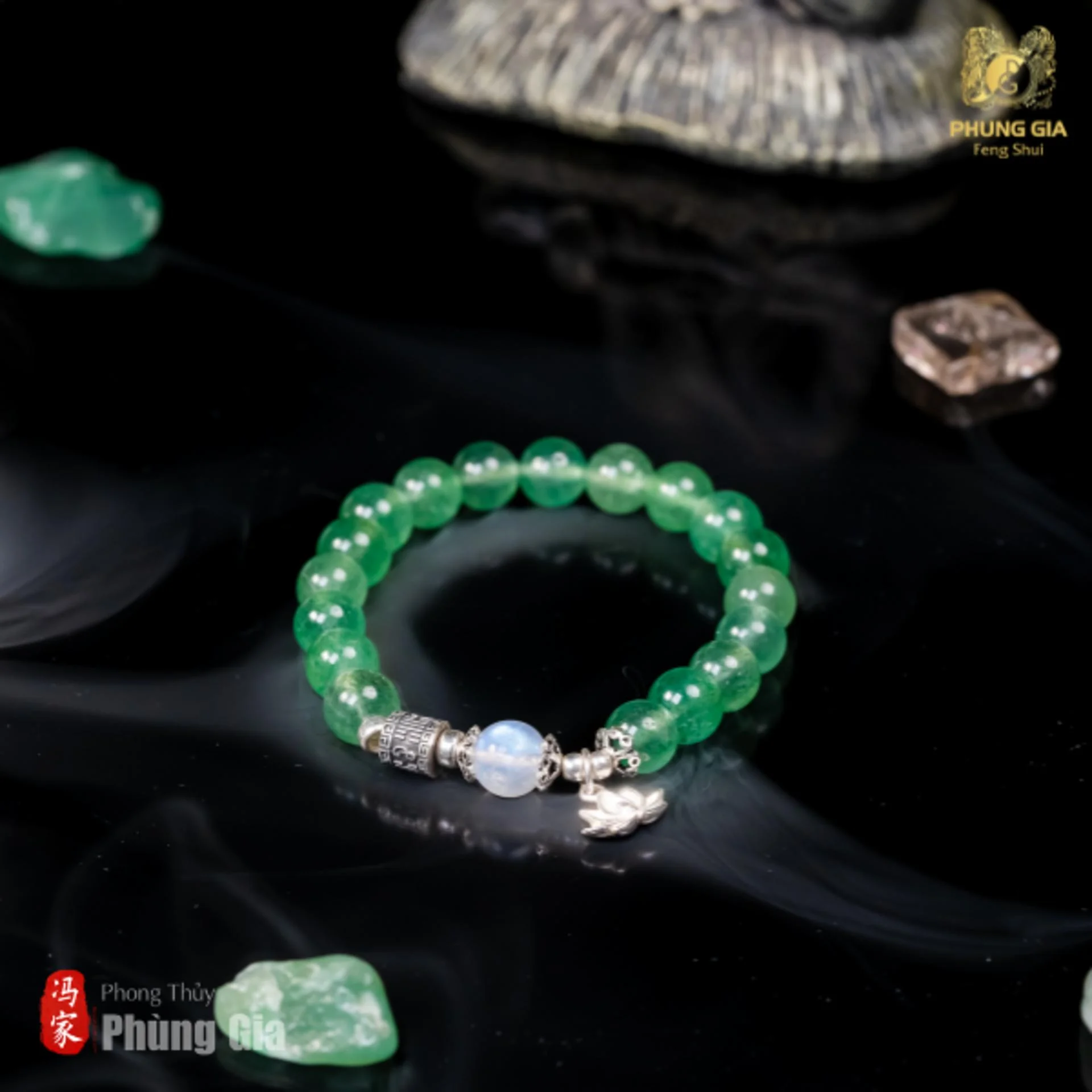 Vòng tay Tam Tai Dâu Xanh là vật phẩm trợ lực tinh thần và năng lượng