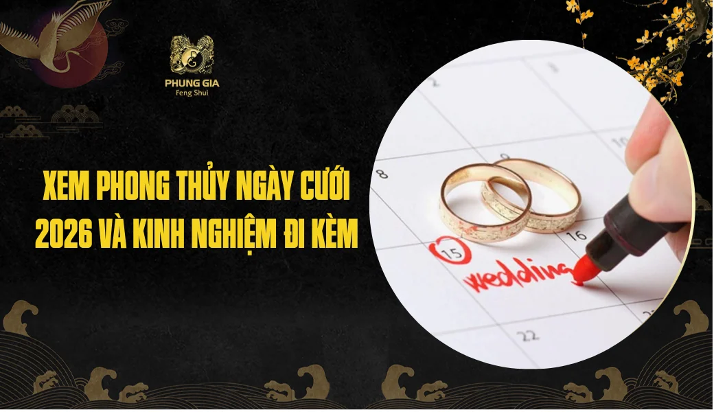 Xem phong thủy ngày cưới 2026 và kinh nghiệm đi kèm