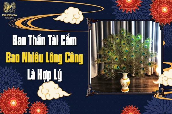 Ban Thần Tài Cắm Bao Nhiêu Lông Công Là Hợp Lý