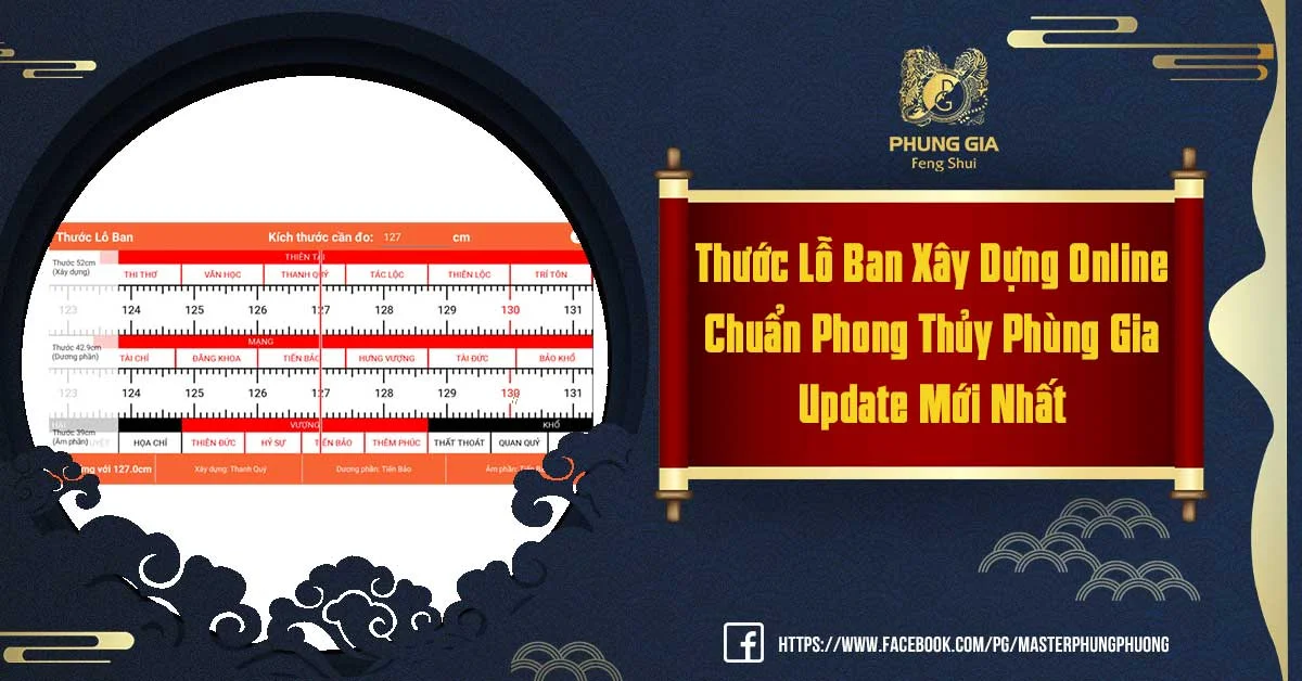 Thước Lỗ Ban Xây Dựng Online Chuẩn Phong Thủy Phùng Gia - Update Mới Nhất