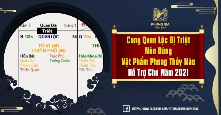 Cung Quan Lộc Bị Triệt Nên Dùng Vật Phẩm Phong Thủy Nào Hỗ Trợ