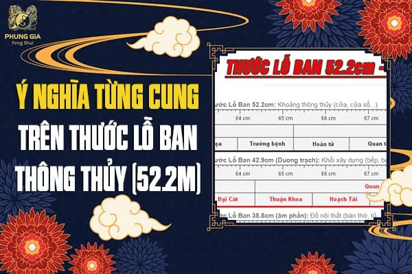 Ý Nghĩa Từng Cung Trên Thước Lỗ Ban Thông Thủy (52.2cm)