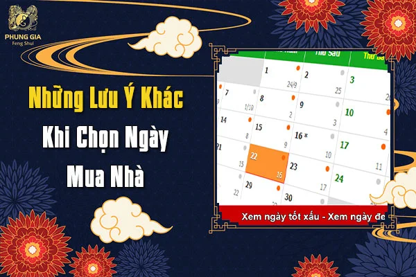 Phong Thuỷ Xem Ngày Tốt Mua Nhà Đại Cát ?