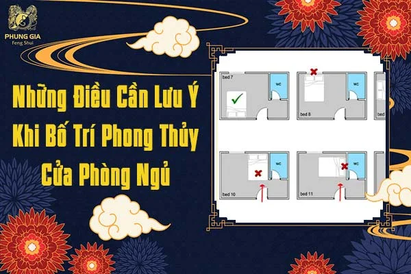 Những Điều Cần Lưu Ý Khi Bố Trí Phong Thủy Cửa Phòng Ngủ