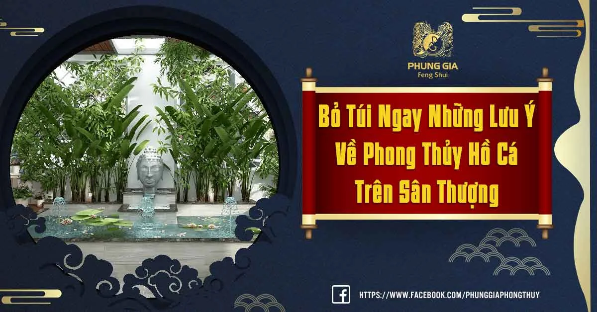 Những Lưu Ý Không Thể Bỏ Qua Khi Thiết Kế Phong Thủy Hồ Cá Trên Sân Thượng