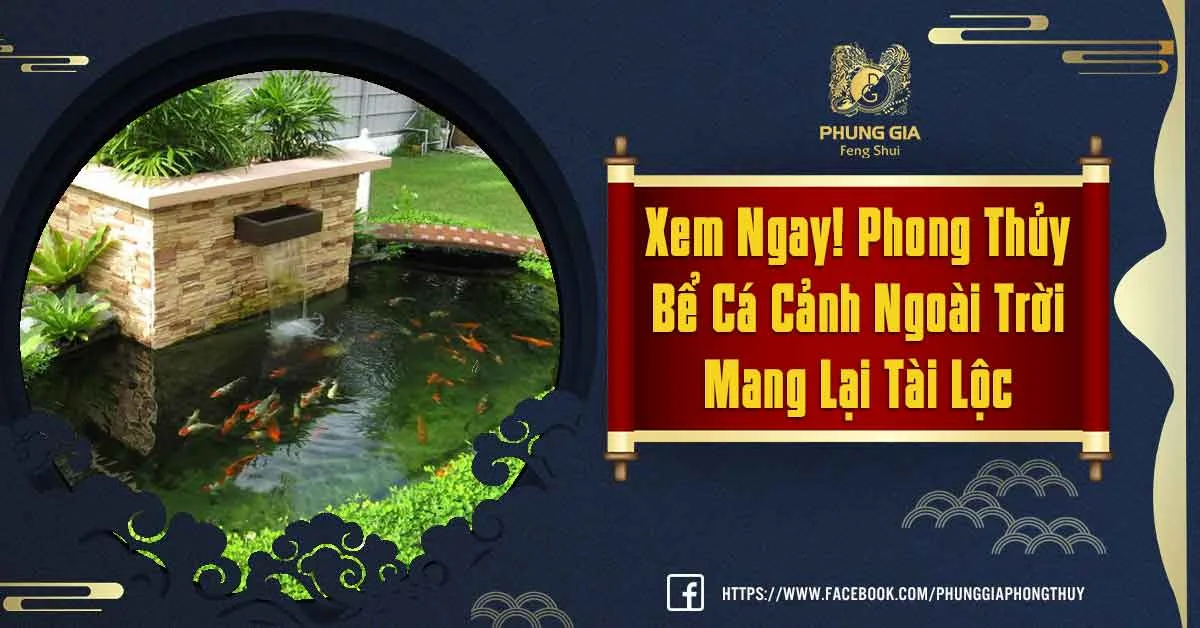 Phong Thủy Bể Cá Cảnh Ngoài Trời Mang Lại Tài Lộc