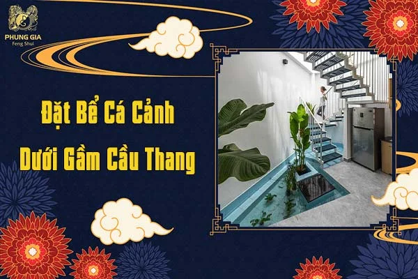 Đặt Bể Cá Cảnh Dưới Gầm Cầu Thang