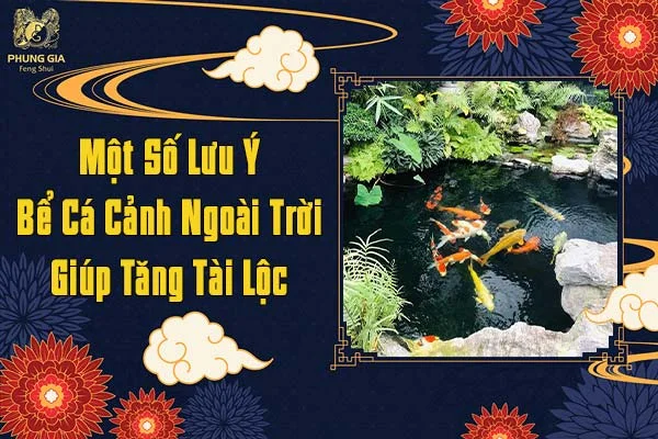Một Số Lưu Ý Bể Cá Cảnh Ngoài Trời Giúp Tăng Tài Lộc