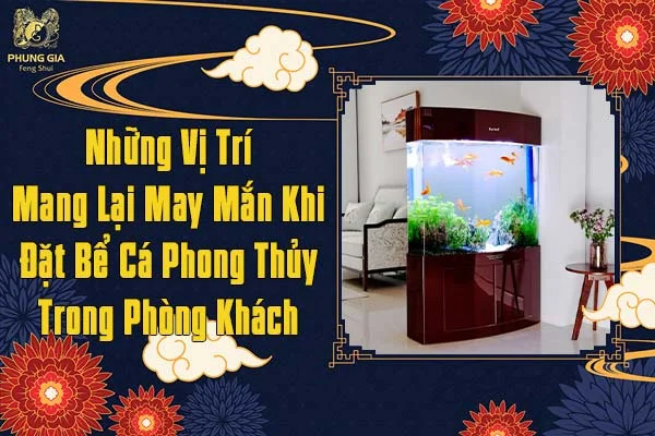 Những Vị Trí Mang Lại May Mắn Khi Đặt Bể Cá Phong Thủy Trong Phòng Khách