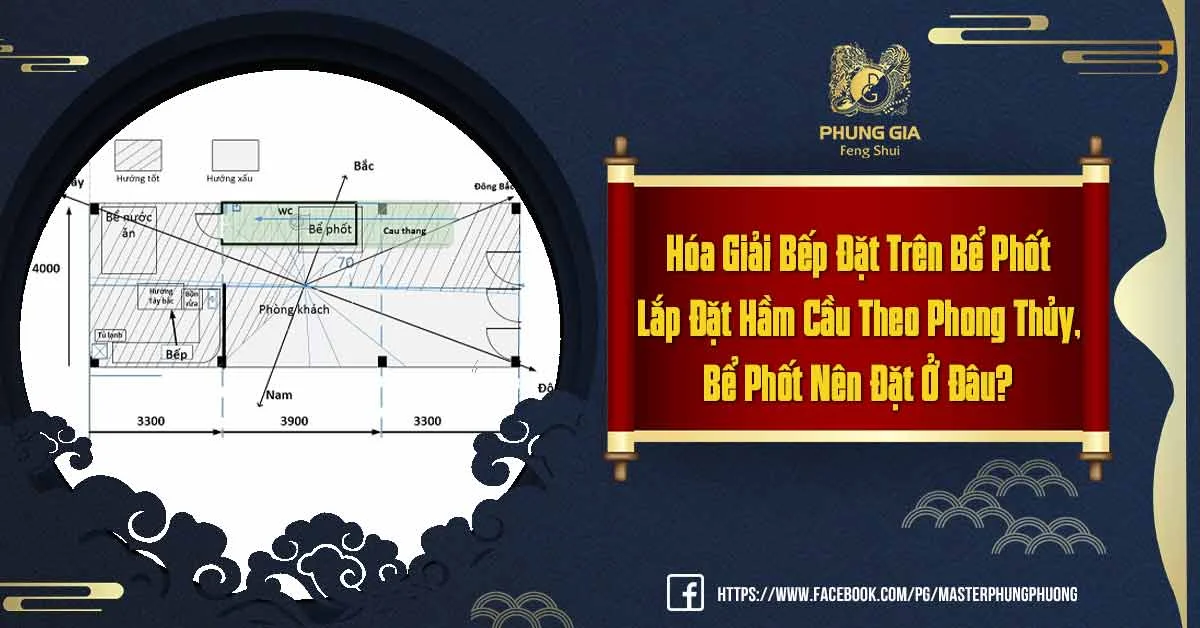 Hóa Giải Bếp Đặt Trên Bể Phốt Và Những Vị Trí Đặt Bể Phốt Chuẩn Phong Thủy